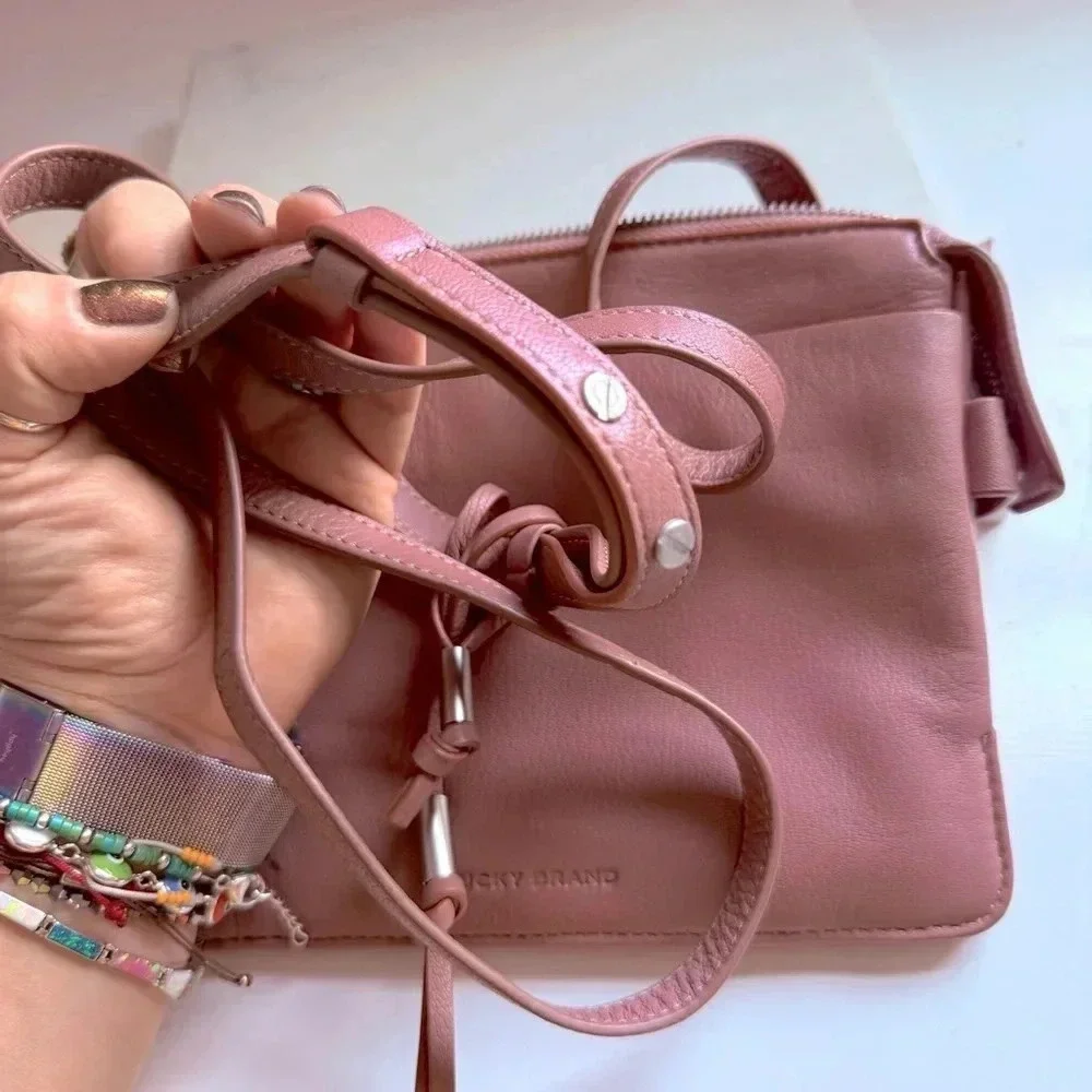 NWOT Lucky Brand Biro Leather Crossbody